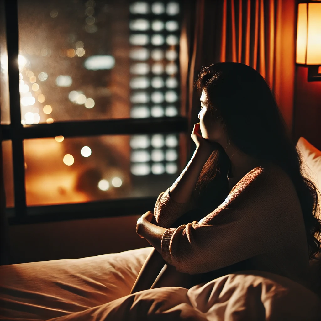 He is at home with his wife and you are alone another night